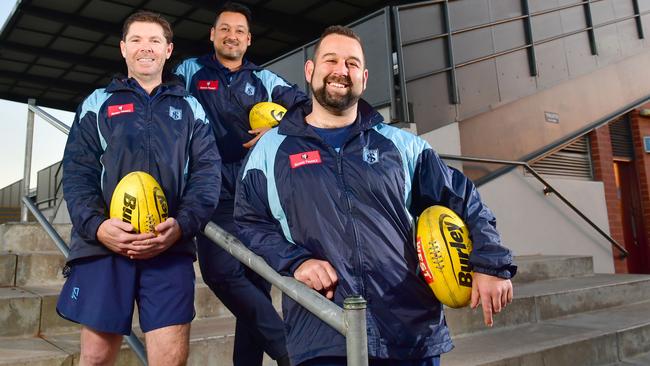 Former Sturt assistant Gianni Petrucci (front).Picture: Keryn Stevens