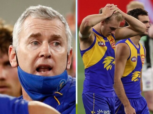 Adam Simpson's Eagles have endured a turbulent season.