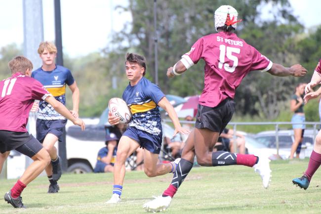 Ballymore Cup rugby action at the Albany Creek Brumbies Junior Rugby Union Club on Friday, April 12, 2024.