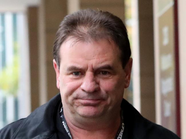 07/05/2018 CFMEU official John Setka and wife Emma Walters leaving Melbourne Magistrates Court.  Picture David Geraghty / The Australian.