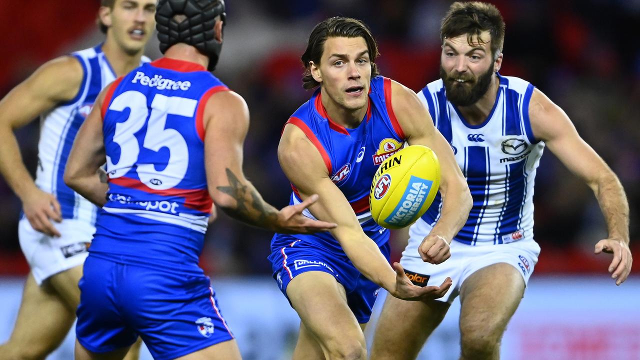 Patrick Lipinski of the Bulldogs is set to leave. Picture: Quinn Rooney