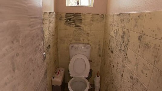 The bathroom inside of a Kogarah dance studio, where a young girl was sexually assaulted.