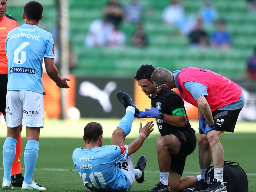 Andreas Kuen is the latest player to join Melbourne City’s injury list. Picture: Getty Images