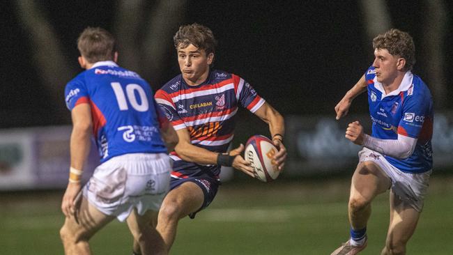 Easts player: Louis Fenwicke on the burst.