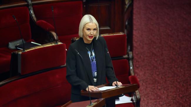 Georgie Purcell during Question time in the Legislative Council of the Victorian parliament Picture: NCA NewsWire / David Crosling