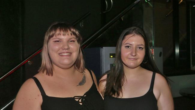 L-R Zoe Farlow and Shaylah Shell at Zodiac Nightclub.Photo Liam Fahey / Morning Bulletin