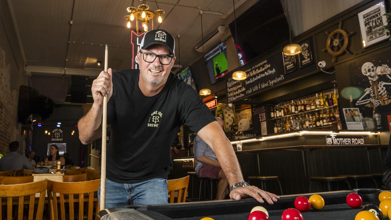 Bone Idol bar owner Alister Ferguson at the new Ruthven St. Picture: Kevin Farmer