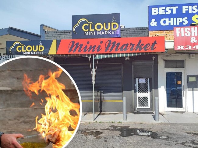 Suspected arson attack on mini market