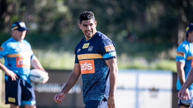 Treymain Spry at training. Picture: Gold Coast Titans