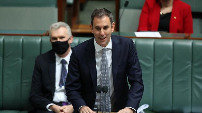 Shadow treasurer Jim Chalmers during Question Time. Picture: NCA NewsWire / Gary Ramage