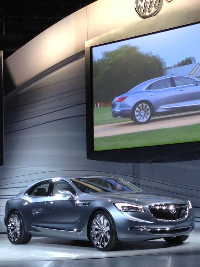 New Buick Avenir concept luxury car for China and the world - designed by Holden in Melbourne - unveiled in Detroit. January 2015.