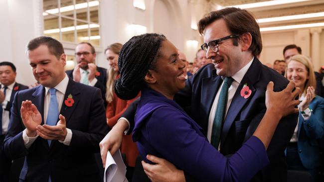 Badenoch and her husband Hamish after she won the Conservative leadership contest in November. Picture: Getty