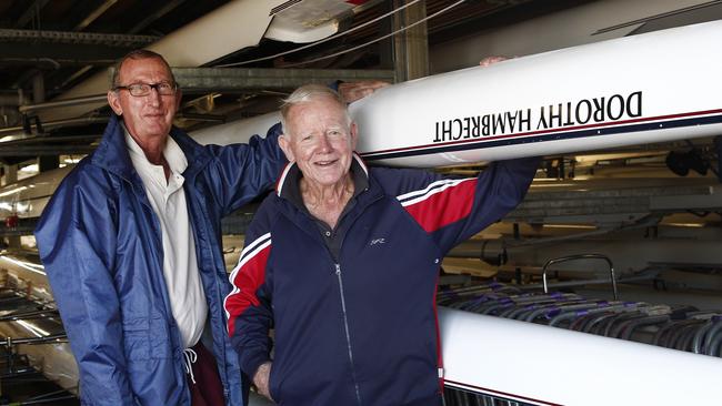 Legendary BSHS rowing coaches Bill Sole and Denis Donnelly.