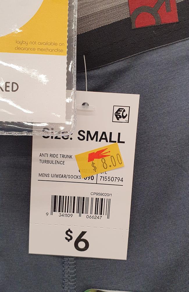 Kmart underwear pricing mix-up in Gladstone, Queensland