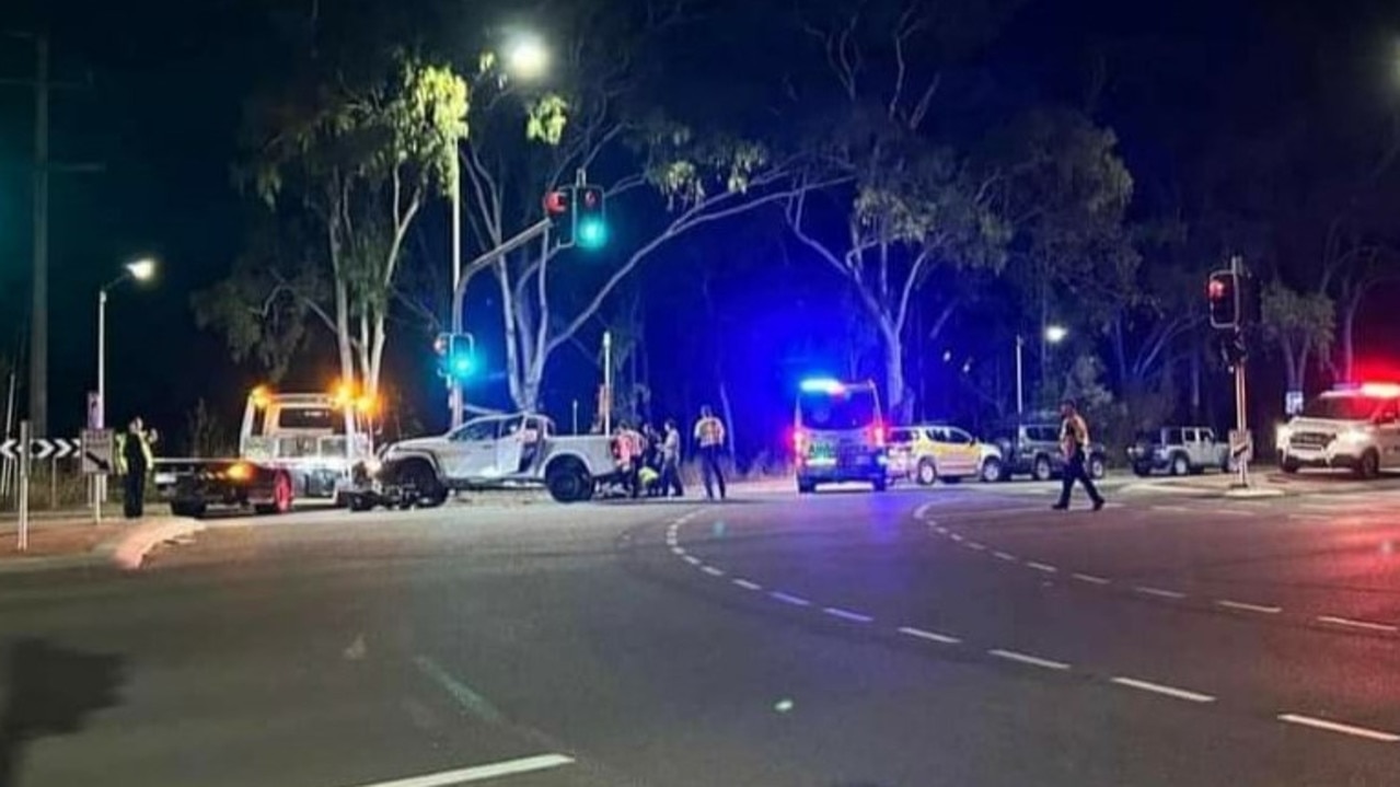 Townsville youth crime: Stolen ute ploughs into motorcyclist, chaos ...