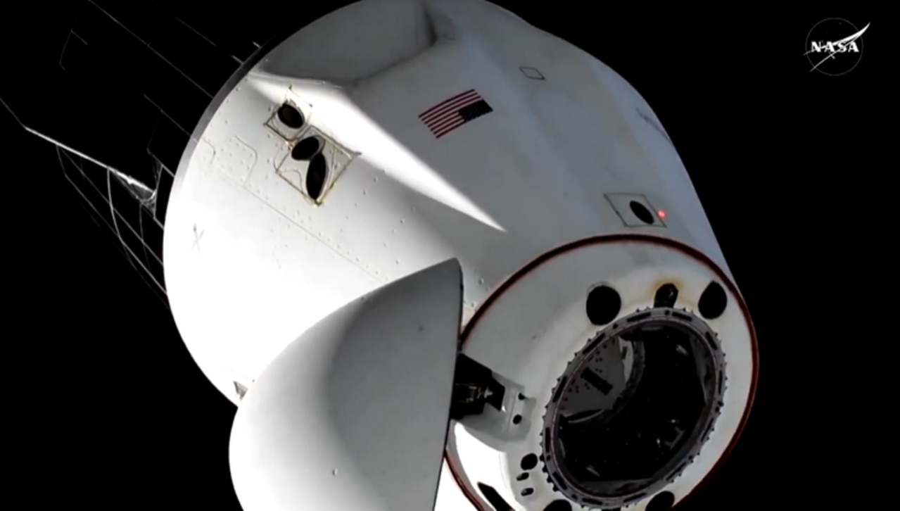 The SpaceX Dragon capsule left the International Space Station on schedule just after 3pm AEST. Picture: NASA