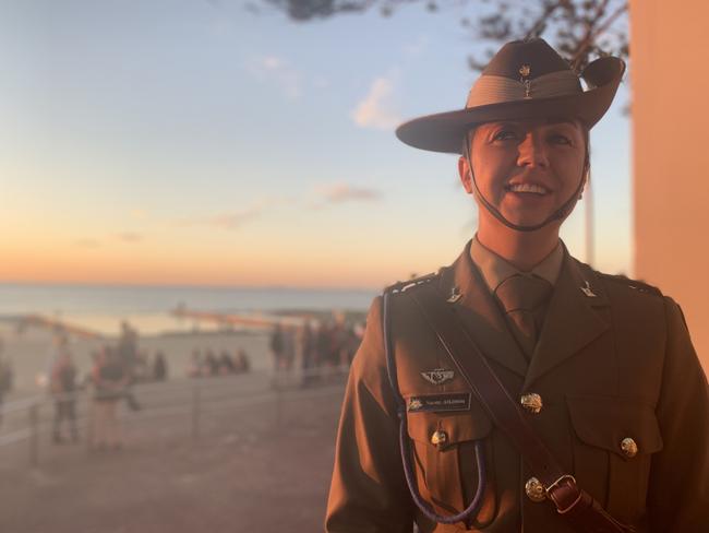 Lieutenant Naomi Atkinson at Austinmer Dawn Service