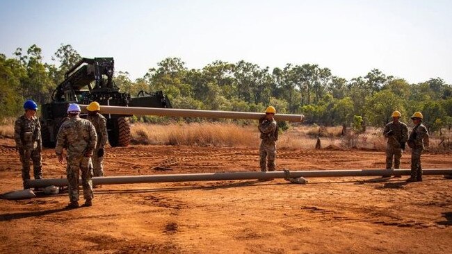 US Army Soldiers work alongside joint and combined partners as part of the Joint Petroleum Over-the-Shore operation that demonstrates a critical logistics capability in the Indo-Pacific region. Picture: Major Jonathon Daniell/US Army