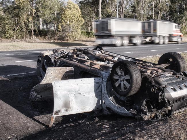 Torched car fires anger over crime and hooning policies