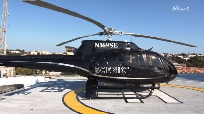 Scenic Eclipse helicopter makes deck landing