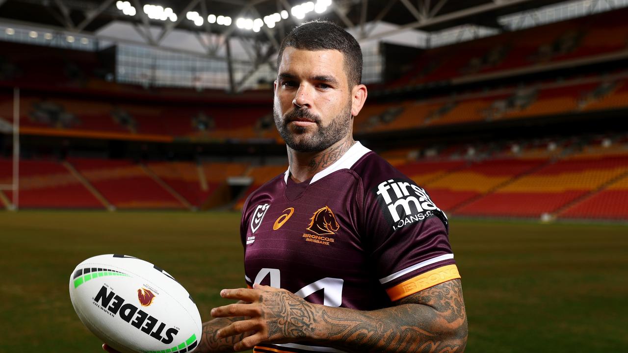 BRISBANE, AUSTRALIA - OCTOBER 26: Adam Reynolds poses during the launch of the Brisbane Broncos 2022 NRL Season jersey at Suncorp Stadium on October 26, 2021 in Brisbane, Australia. (Photo by Chris Hyde/Getty Images)