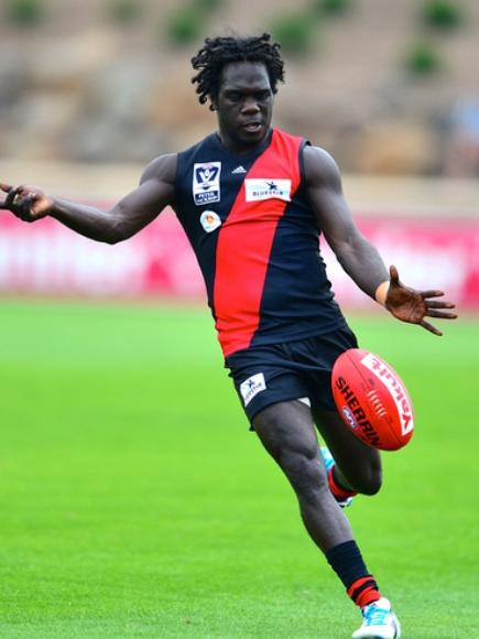 Anthony McDonald-Tipungwuti in action for Essendon in the VFL in 2013.