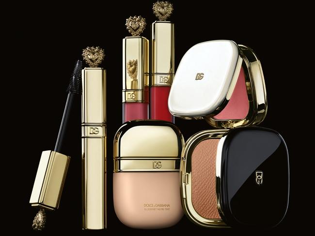 The new 11-piece Dolce&Gabbana make-up collection for lips, skin and eyes is the brands first release since renewing its focus on the category and bringing all production back in house. Picture: Dolce&Gabbana