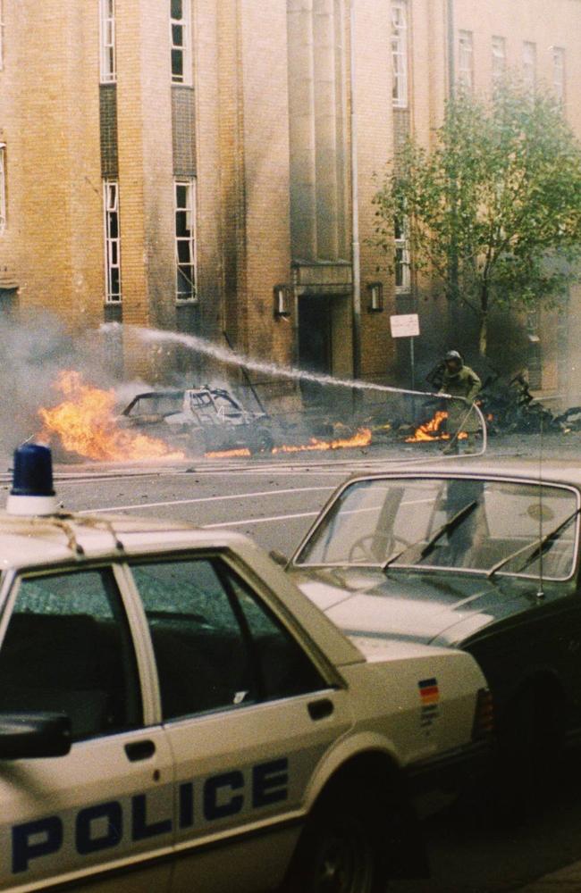 The shocking attack brought Melbourne to a standstill. Picture: HWT library.