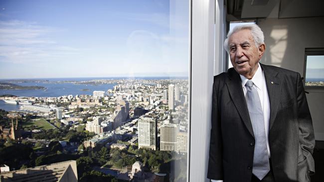 Harry Triguboff in his penthouse apartment in World Square. Picture: Adam Yip/ The Australian