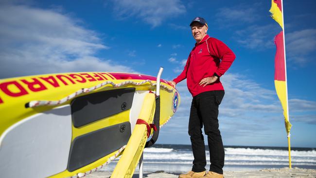 Graham Sharry, a Surf Lifesaving Queensland volunteer on the Sunshine Coast. Picture: Lachie Millard