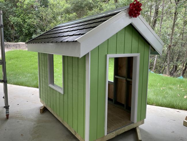 The cubby houses will be donated to two community centres.