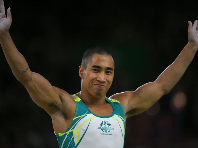 Remkes acknowledges the crowd after the men's pommel horse final. Picture: AFP