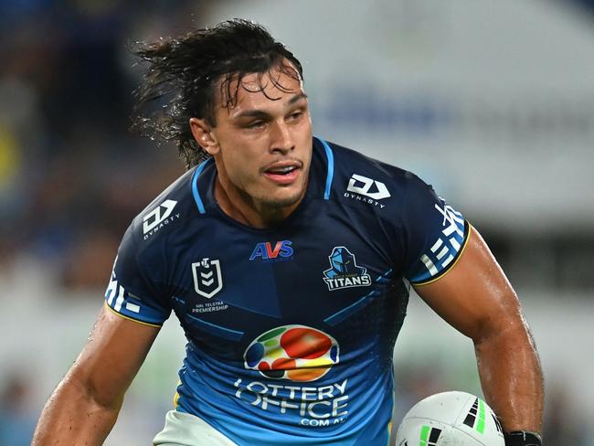 Tino Fa'asuamaleaui starred for the Titans. Picture: Getty Images