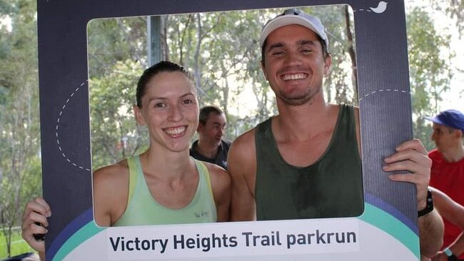 Star runners Lillian Price and Jack Curran were all smiles after their record-breaking Victory Heights parkrun effort on Saturday.