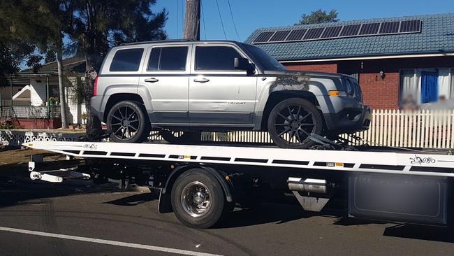 Police all seized a Jeep as part of their investigations. Picture: NSW Police