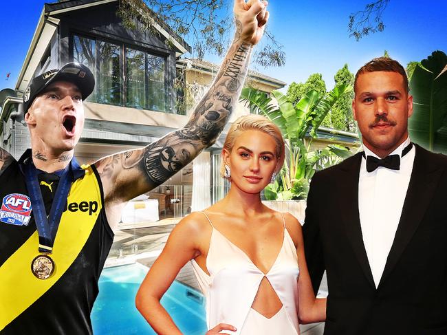 Some of footy’s biggest stars are also making a name for themselves as real estate moguls.