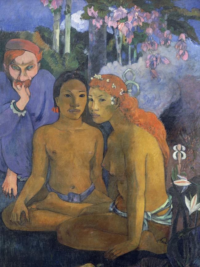 Paul Gauguin’s 1902 oil on canvas, Barbarian Tales. Picture: Getty Images