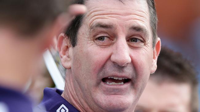 After his side’s finals exit, Ross Lyon was quick to point out his team was going nowhere. Picture: Sarah Reed