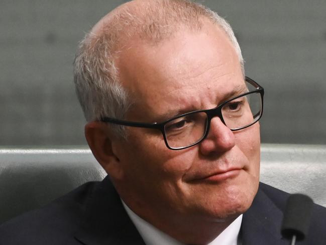 CANBERRA, AUSTRALIA - NOVEMBER 21: Scott Morrison MP during Question time at Parliament House in Canberra. Picture: NCA NewsWire / Martin Ollman