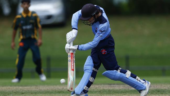 Hayden Checker finished the tournament as Newcastle’s highest runscorer. Picture: Michael Gorton