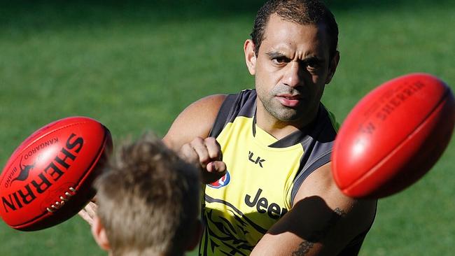 Chris Yarran at Richmond training. Picture: Michael Klein