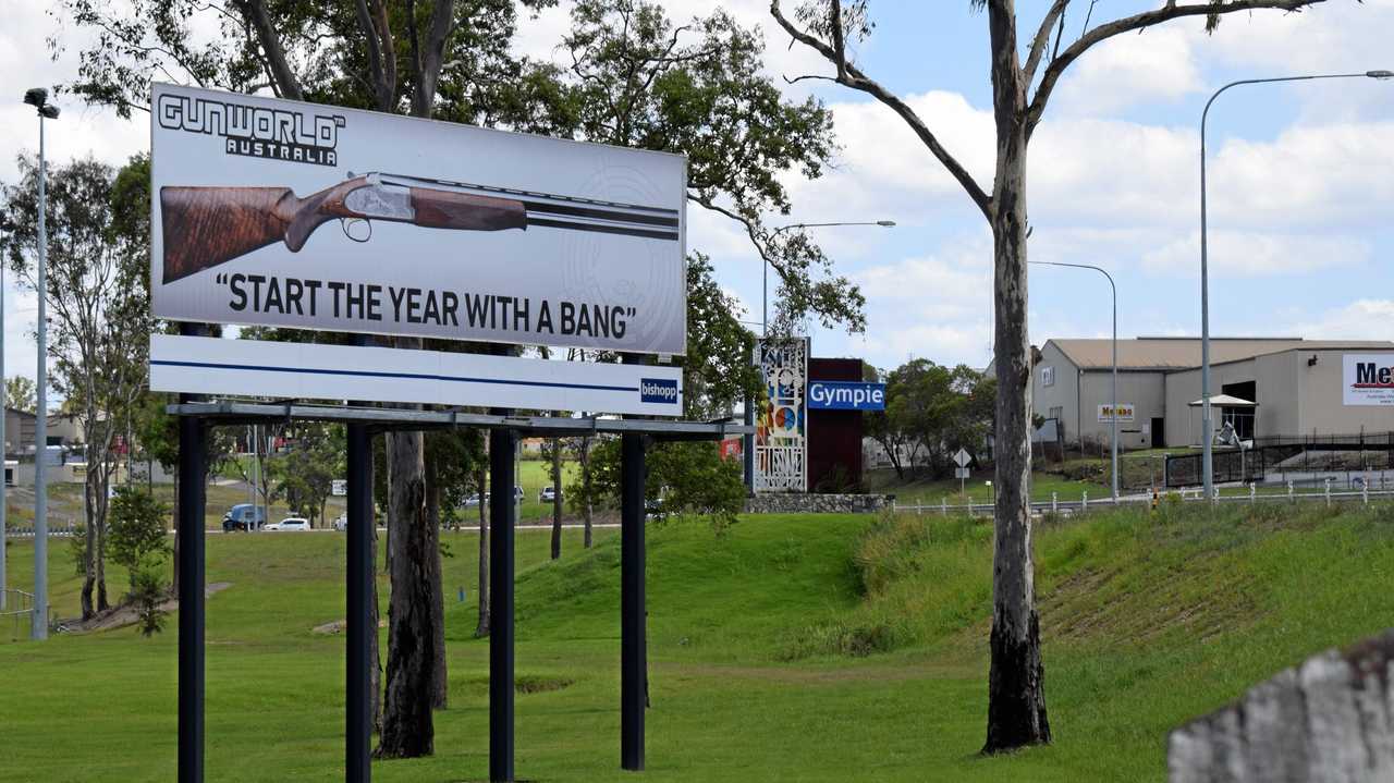 Some Gympie residents fear this sight greeting northbound travellers gives the region a bad name, and others think it&#39;s much ado about nothing. Picture: Scott Kovacevic