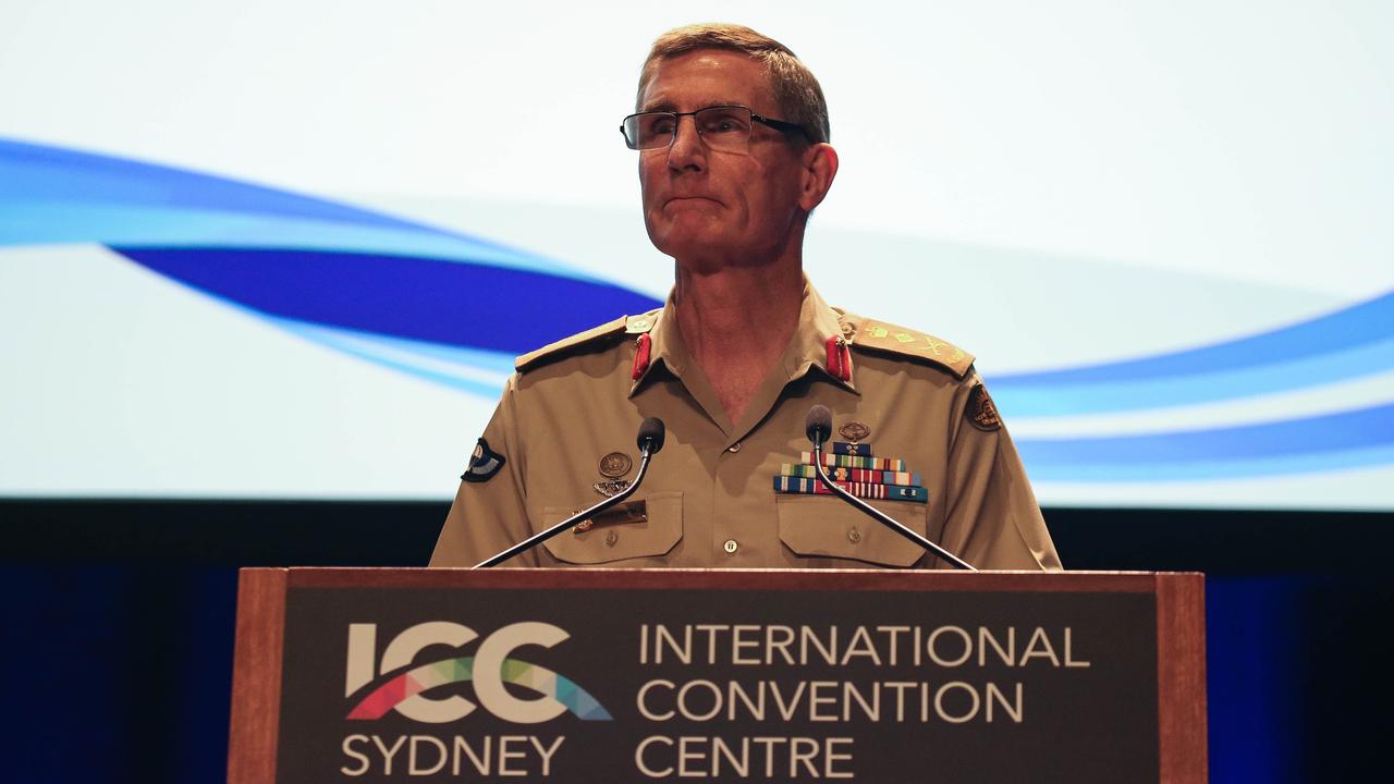 General Angus Campbell at the Indo-Pacific 2022 summit at the ICC in Sydney. Picture NCA Newswire/ Gaye Gerard