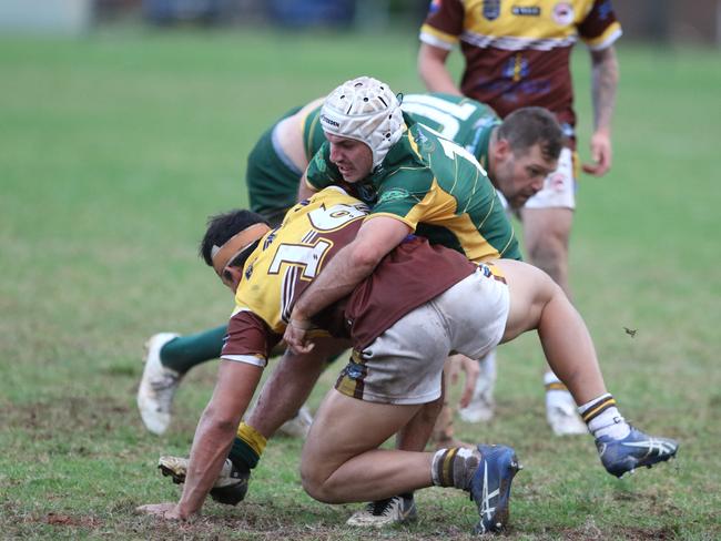 Shannon Mackey in the wrestle. Picture Warren Gannon Photography