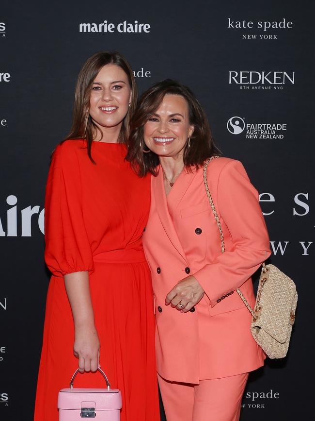 Higgins and TV host Lisa Wilkinson attend an International Women's Day breakfast in 2022.