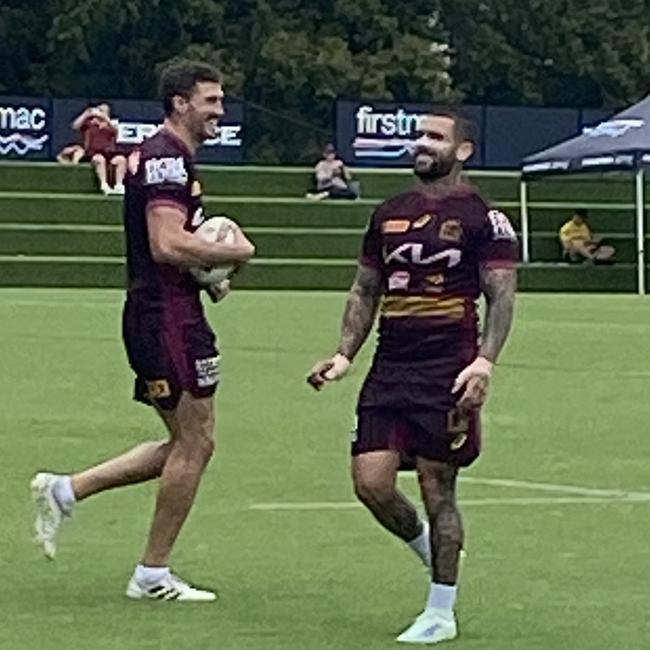 Adam Reynolds looked full recovered from Covid at training on Monday. Picture: Peter Badel