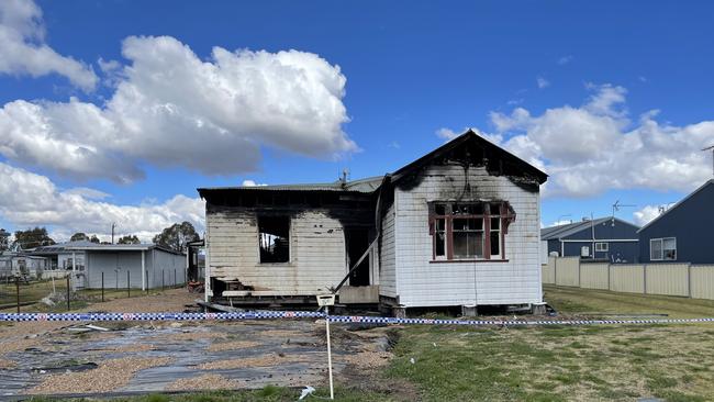 Police are treating as suspicious a fire that completely gutted one Granite Belt home and damaged another on Tuesday morning. Picture: Madison Mifsud-Ure / Stanthorpe Border Post