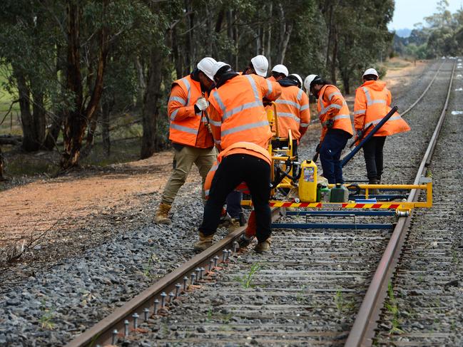 NEWS: Murray Basin RailWork has begun on the $440m Murray Basin Rail Project. This project to standardise rail from Mildura to Port is expected to improve the way produce gets to market and stop farmers from whinging about some things.PICTURE: ZOE PHILLIPS