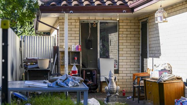 The home where Joe Campbell was staying. Picture: Mark Brake