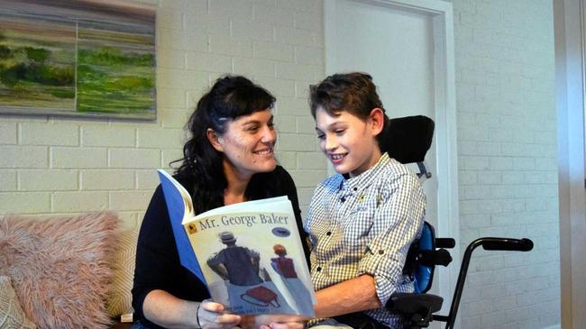 Disability worker and mother of Ashton Hayes, 12, Angela Mathew has launched a new "world first" service aimed at providing an authentic sleepover experience for kids and young people with disabilities. Picture: Francis Witsenhuysen